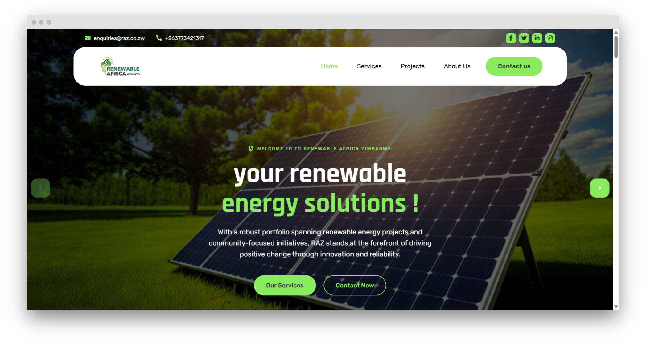 RAZ Website